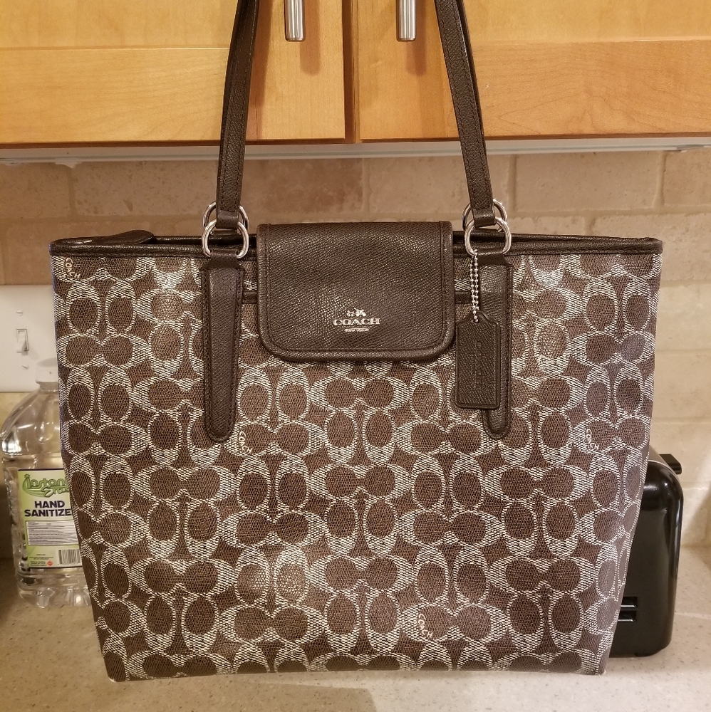 Leather Coach bag